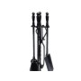 JUEGO ATIZADORES FORJADO DE COLOR NEGRO 59CM. 