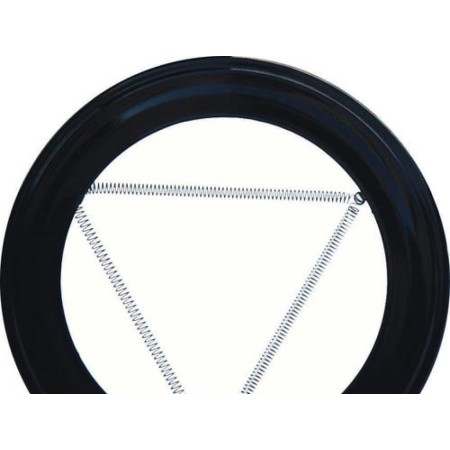PLAFÓN EMBELLECEDOR DE COLOR NEGRO PARA ESTUFA 150MM