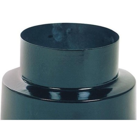 REDUCCIÓN ESTUFA VITRIFICADO COLOR NEGRO DE 120 A 110MM