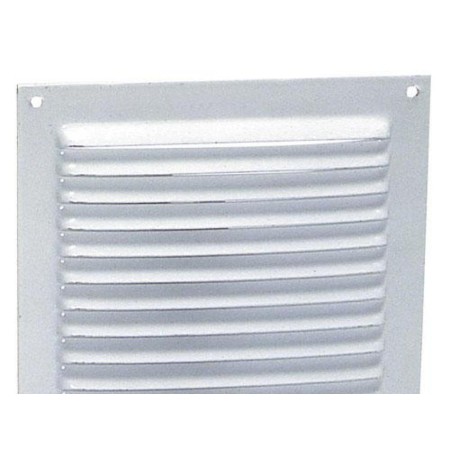 REJILLA VENTILACIÓN ATORNILLAR  15X15 CM.  BLANCA LACADA
