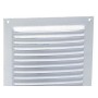 REJILLA VENTILACIÓN ATORNILLAR  15X15 CM.  BLANCA LACADA