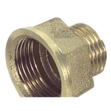 ALARGADERA HEXAGONAL REDUCCION PULIDA 1/2 MACHO  -  3/4 HEMBRA X M10