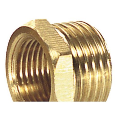 REDUCCION HEXAGONAL PULIDA 3/4 MACHO X 1/2 HEMBRA