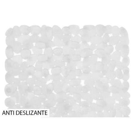 ALFOMBRA BAÑO ANTIDESLIZANTE STONE 54X54 CM.  TRANSPARENTE