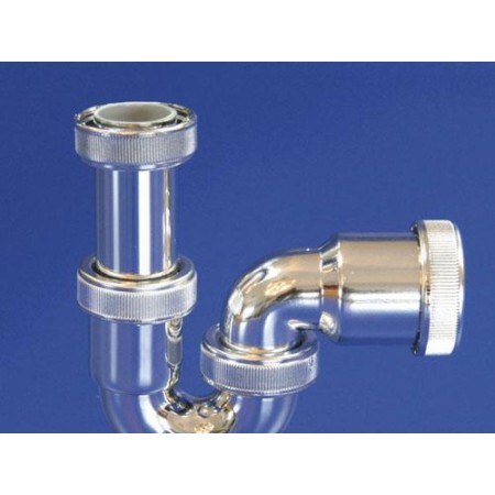 SIFON CURVO METALIZADOT - 31  ME 1 1/2