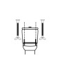 JUEGO TORNILLOS ACOPLE CISTERNA / INODORO  T - 291