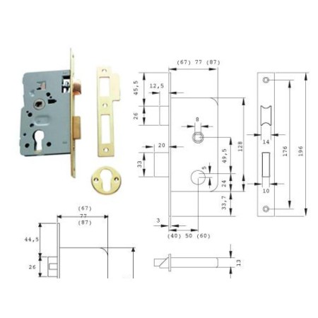 CERRADURA TESA 2015 - HL/40
