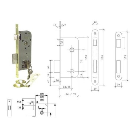 CERRADURA TESA 2030 - HL/40
