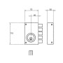 CERRADURA JIS  233           11X7/ DERECHA