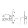 CERROJO FAC 301 - L/120 - P