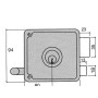 CERRADURA UCEM 4125 - HB/ 8/ IZQUIERDA