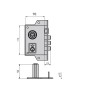 CERRADURA CVL 122A/70/HE IZQUIERDA