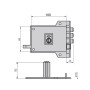 CERRADURA CVL 123A/100/HE IZQUIERDA