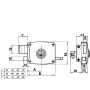 CERRADURA LINCE 5124 - AP/100 DERECHA