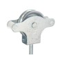 POLEA TENDEDERO WOLFPACK ZINCADO 40 MM.  ROLDANA METAL CON TORNILLO