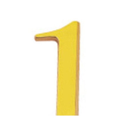 NUMERO WOLFPACK 1 LATON 10 CM + TORNILLOS BLISTER 1 PIEZA