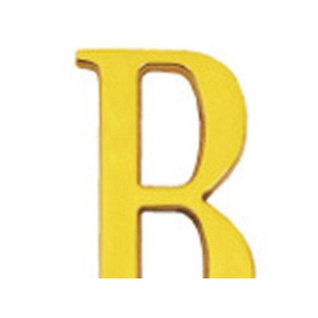 LETRA WOLFPACK B LATON 10CM + TORNILLO - BLISTER 1 PIEZA