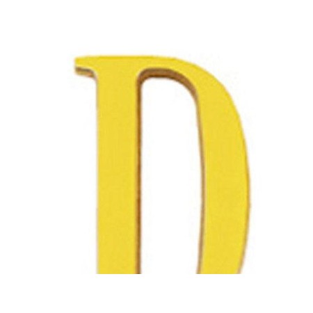 LETRA WOLFPACK D LATON 10CM + TORNILLO - BLISTER 1 PIEZA