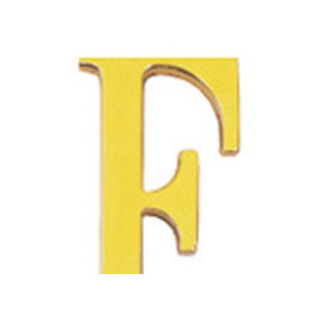 LETRA WOLFPACK F LATON 10CM + TORNILLO - BLISTER 1 PIEZA