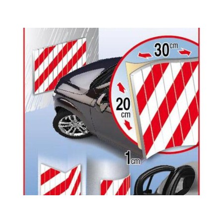 PROTECTOR ANTIROCES COCHERA FLEXIBLE 30X20 CM. 