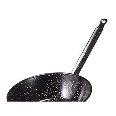 SARTÉN DOBLE HONDA CON MANGO ESMALTADA 38 CM. 