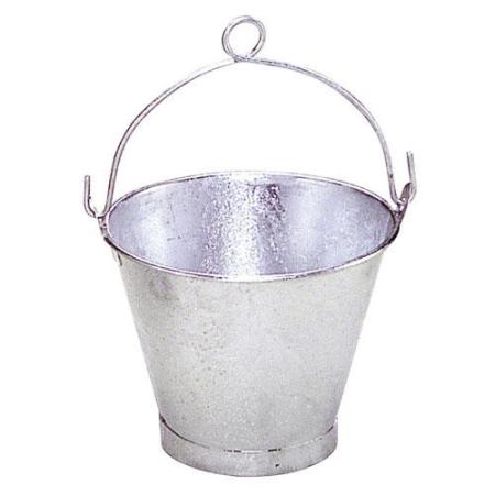 CUBO GALVANIZADO CÓNICO CON ANILLA 20,0X16CM DE 2 LITROS Y 8