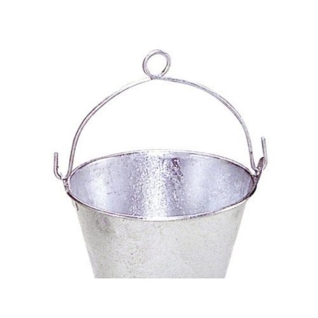 CUBO GALVANIZADO CÓNICO CON ANILLA 20,0X16CM DE 2 LITROS Y 8