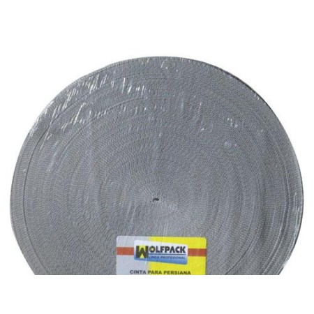 CINTA PERSIANA WOLFPACK GRIS 14 MM.  ROLLO 50 METROS