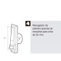 RECOGEDOR PERSIANA PLASTICO GRANDE CINTA 22 MM. 