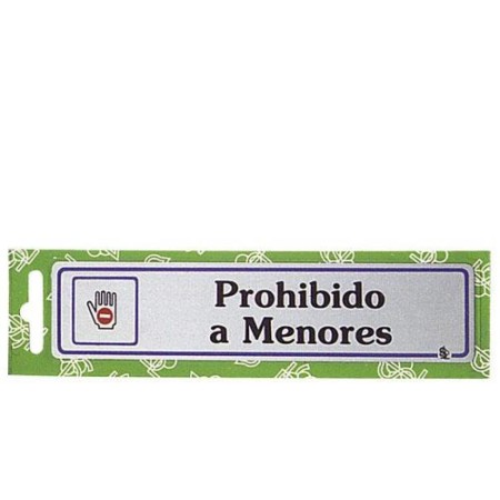 ROTULO PROHIBIDO A MENORES