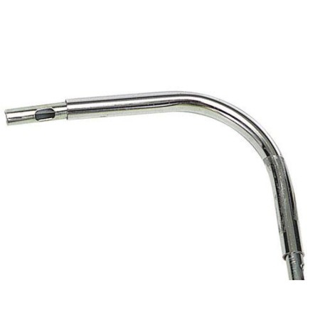 CODO PARA TUBO DE 12 MM. Ø CROMO 10X10 CM.  CON 2 EMPALMES