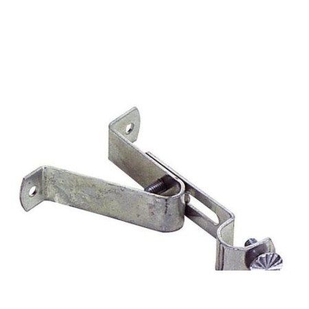 SOPORTE TUBO 12 MM. Ø CROMO  FRONTAL EXTENSIBLE