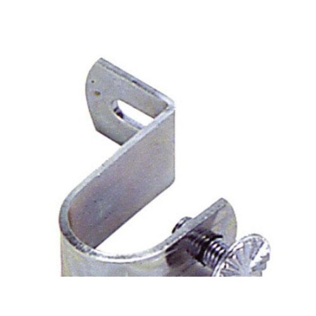 SOPORTE TUBO 16 MM. Ø CROMO  TECHO