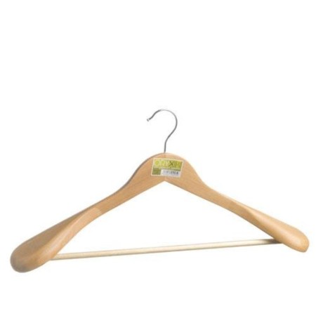 PERCHA ORYX MADERA ANATÓMICA HOMBRERAS 450 MM. 