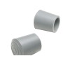 TACO GOMA PARA ANDADOR  25 MM.  GRIS BOLSA 100 UNIDADES