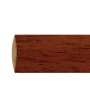 BARRA MADERA LISA 1,5 METROS X 28 MM.  NOGAL