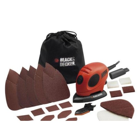 MULTIHERRAMIENTA BLACK&DECKER MOUSE KA 161 BC QS CON ACCESORIOS