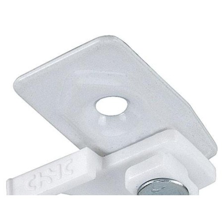 SOPORTE TECHO CON ESTRIBO PARA RIEL P950 BLANCO
