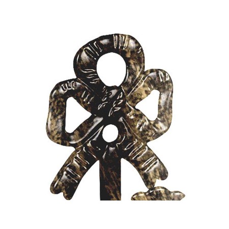 ALZAPAÑOS FORJA LAZO NEGRO / DORADO     JUEGO 2 PIEZAS