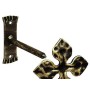 RECOGE - CORTINAS FORJA NEGRO / DORADO CRUZ 15CM