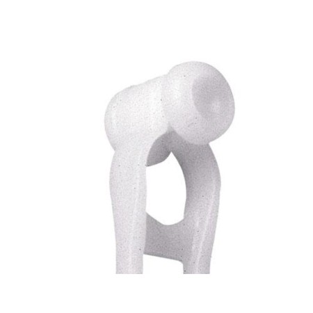 CORREDERA SIMPLE PARA RIEL ALUMINIO P - 950 BLANCO  (CAJA 500 UNIDADES)