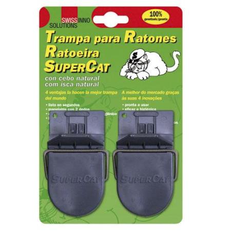 TRAMPA RATONES PLASTICO  (BLISTER  2 PIEZAS)