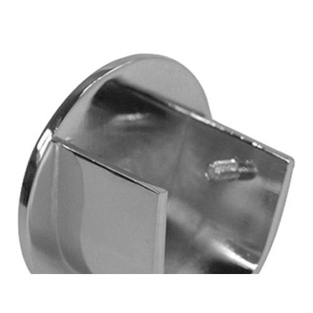 SOPORTE ZIRCONIO LATERAL 28 MM.  NIQUEL MATE  (2 PIEZAS)