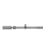 RIEL FORJA Ø 19 MM.  EXTENSIBLE 1,1 / 2,0 METROS NIQUEL  MATE SET  SIN ANILLAS