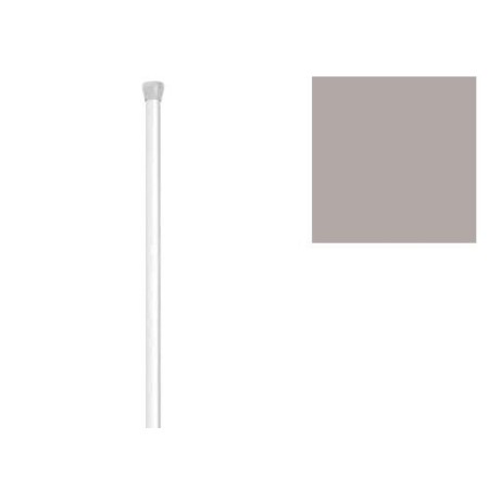 BARRA BAÑO RECTA EXTENSIBLE 18MM  (0,74 - 1,26) PLATA