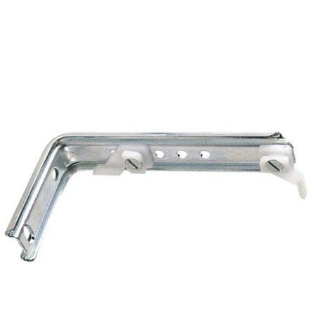 SOPORTE DOBLE PARA RIEL ALUMINIO BLANCO REFORZADO