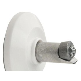 SOPORTE BARRA BAÑO CURVA BLANCO