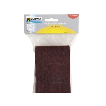 FIELTRO ADHESIVO 1MT X 85MM BLISTER MARRON
