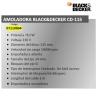 AMOLADORA BLACK&DECKER  710 W.  CD 115 QS