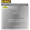 MARTILLO ELECTRONEUMATICO DEWALT  D25013K